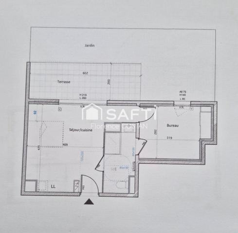 Appartement T1 dans résidence récente avec terrasse et jardinet