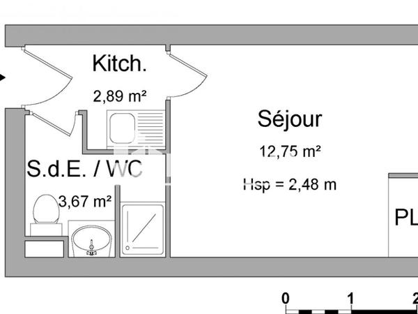 Location Studio 19.31 m² - 26 RUE MONTHOLON Bourg En Bresse 01000