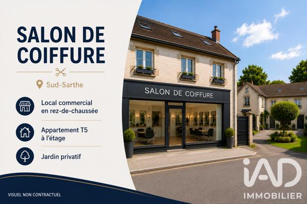 Esthétique, Coiffure​ à vendre 216 m² Le Lude