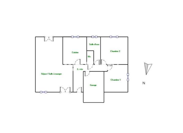 Maison 3 pièces - 72 m²