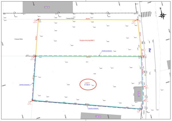 Coulommiers (77120) Terrain de 1939m ² en zone industrielle.