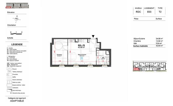 Appartement T2 neuf de 42,89 m² - Angoulême - Emplacement premium - Livraison fin 2027 Détails des diagnostics énergétiques