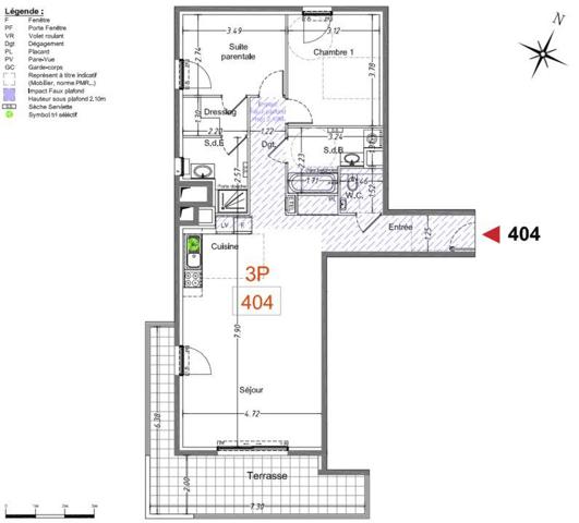 Appartement à vendre 3 pièces 85 m² Cagnes-sur-Mer