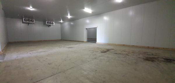 Locaux commerciaux 1400 m2, 3 hangars, bureaux, salle froid négatif