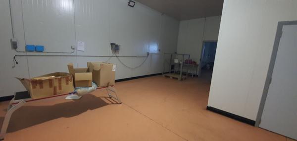 Locaux commerciaux 1400 m2, 3 hangars, bureaux, salle froid négatif