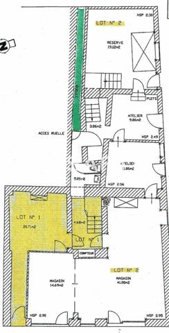 Grand Local commercial à Aigueperse