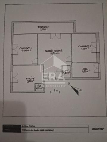 Appartement T3 52m² Chemin des Goudes 13008