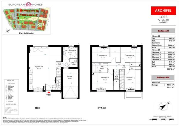 Maison à vendre  5 pièces - 106,12 m2 LA VERPILLIERE - 38