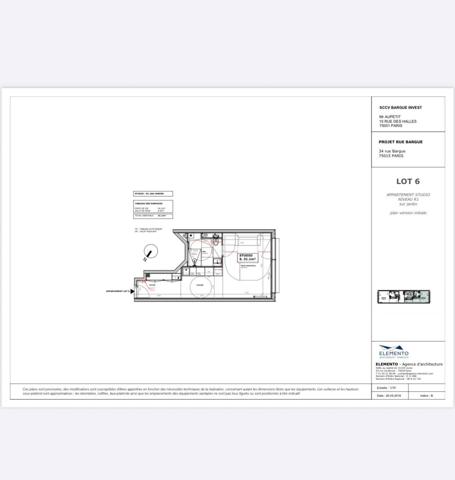ATTENTION PEPITE ! MAGNIFIQUE STUDIO DANS RESIDENCE DE STANDING QUASI NEUVE ! Metro Convention/Pasteur