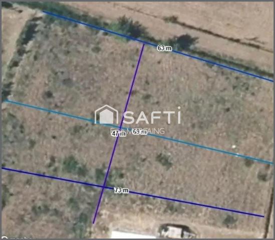 Terrain plat  de 3.134 m² + CU