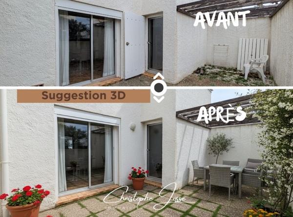 T3 avec jardin et parking privé proche plage