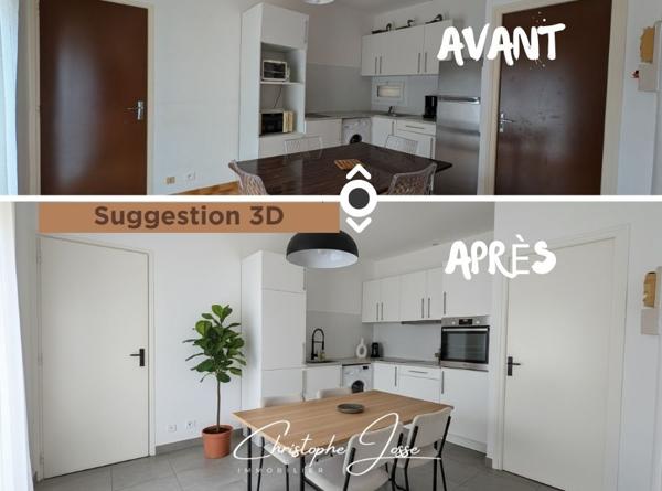 T3 avec jardin et parking privé proche plage