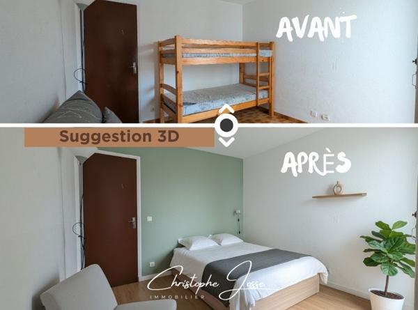 T3 avec jardin et parking privé proche plage