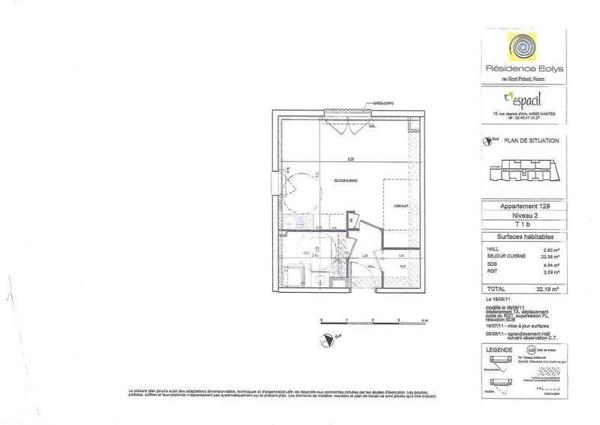Appartement 1 pièce - 44300 Nantes