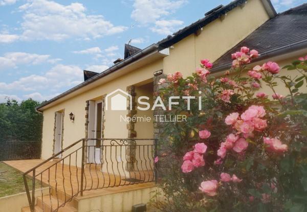 Maison de plain pied avec hangar