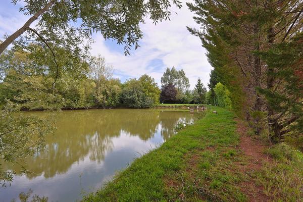 Etang, etang prive, peche, Pougues Les Eaux, proche Paris, cabane, verger