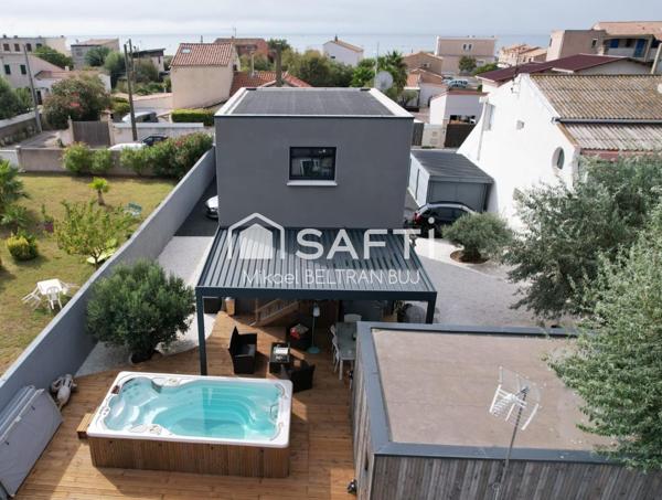 Villa contemporaine meublée, à deux pas de la mer