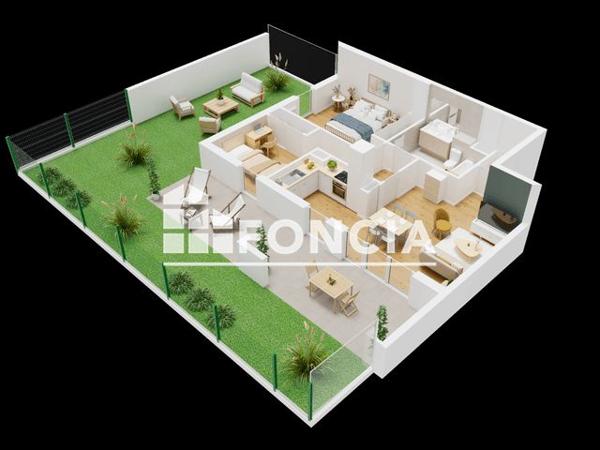 À vendre Appartement 3 pièces 54.38 m² - Fréjus 83600