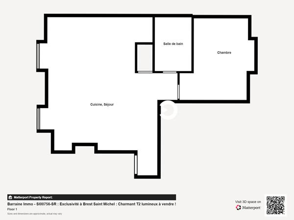 Vente appartement à Brest, 2 pièces 45.39m²