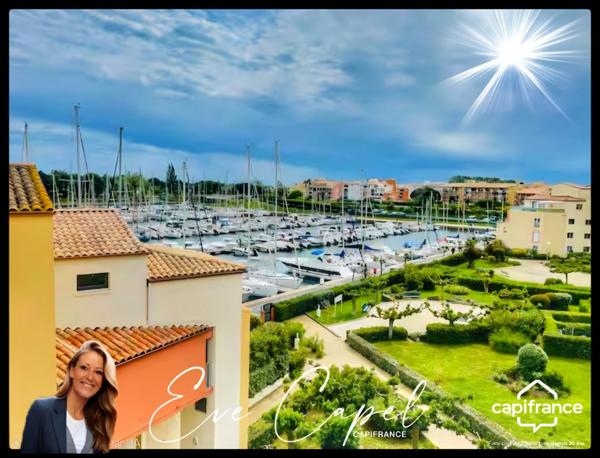 Appartement à vendre 2 pièces LE CAP D'AGDE (34), T2 Rénové avec vue Mer + Parking Privatif