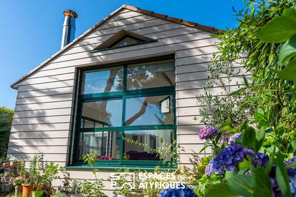 Basse-Indre : Charmante maison des années 30 au séjour cathédrale et joli jardin