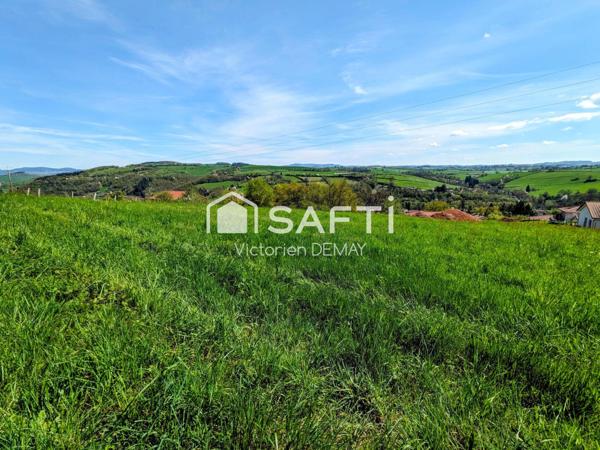 Terrain viabilisé avec vue dégagée