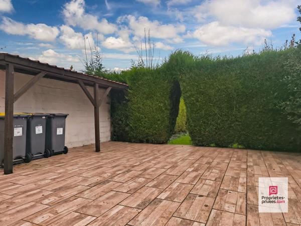 LEERS (59115) Centre ville, maison de rangée, de type semi flamande, avec 3 chambres, jardin, terrasse