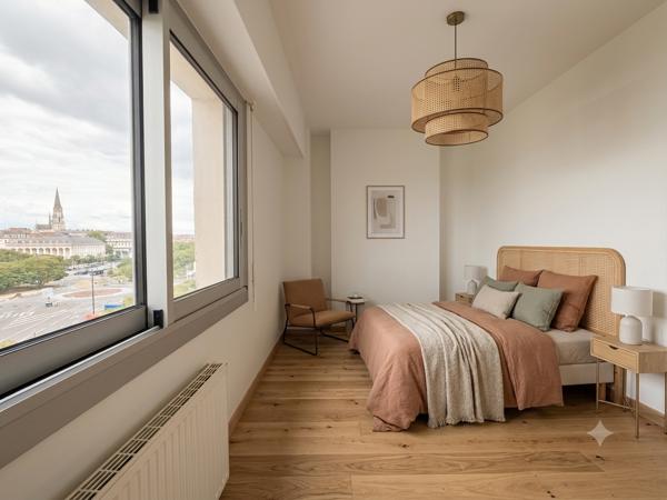 Appartement T2 – Grand balcon – Vue panoramique sur Nantes & Loire