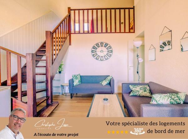 Duplex T3 avec grande loggia direct plage