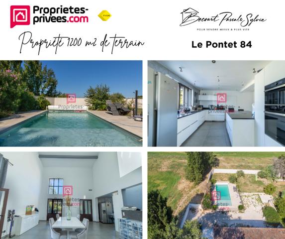Le Pontet 84130: Villa avec piscine 4 chambres 240 m2, 1200m2 de terrain