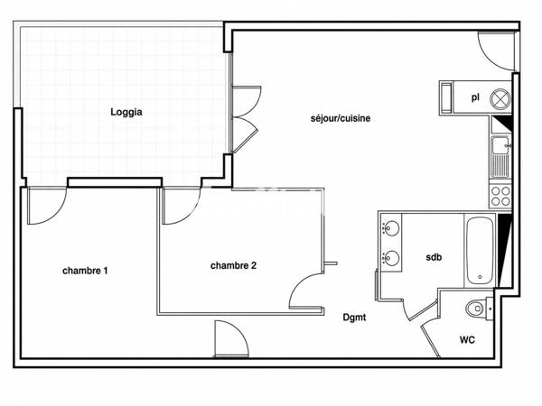 Appartement 3 pièces - 65 m²