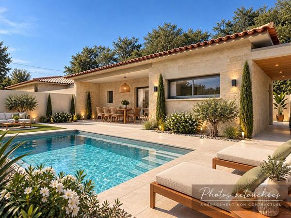 Villa neuve de 102 m2, Studio inépendant- Terrain de 684 m2 piscinable