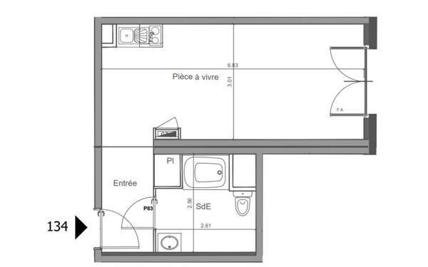 Appartement à vendre    1 pièce • 30,10 m2 Saint-Jean-de-la-Ruelle