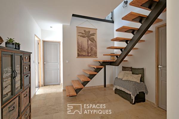 Là où le temps s’arrête, propriété de 2 maisons au coeur de la pinède