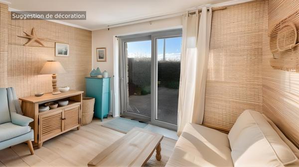 À vendre : Appartement Aperçu Mer avec jardin et Garage à Quiberon, Port Maria