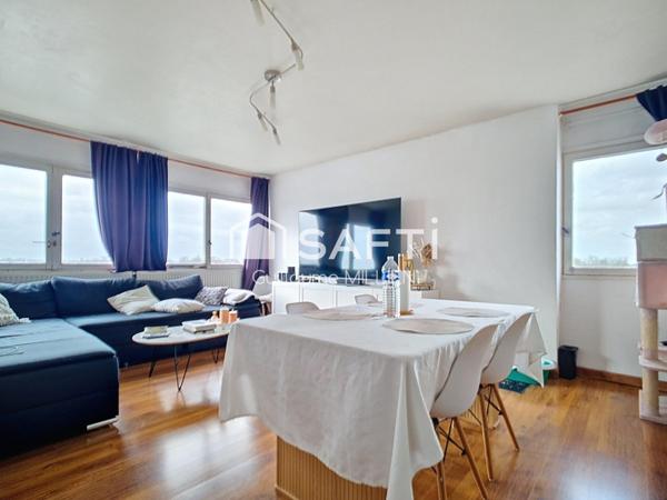 Métro Mairie de Mons - Appt T4 de 87m²