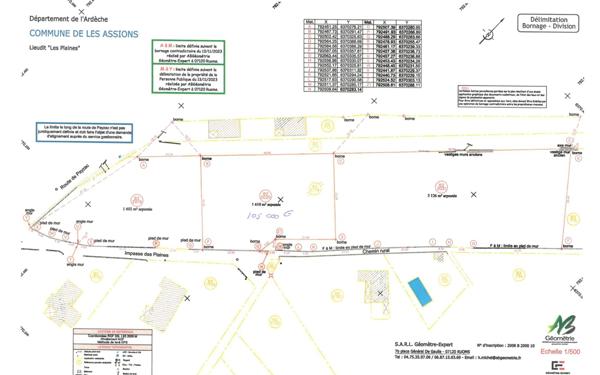 Terrain à vendre    Les Assions