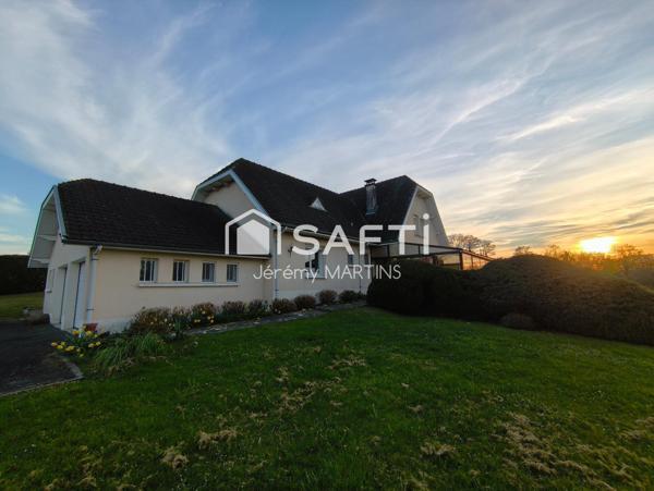 Une maison familiale, vue campagne, calme absolu et volumes généreux
