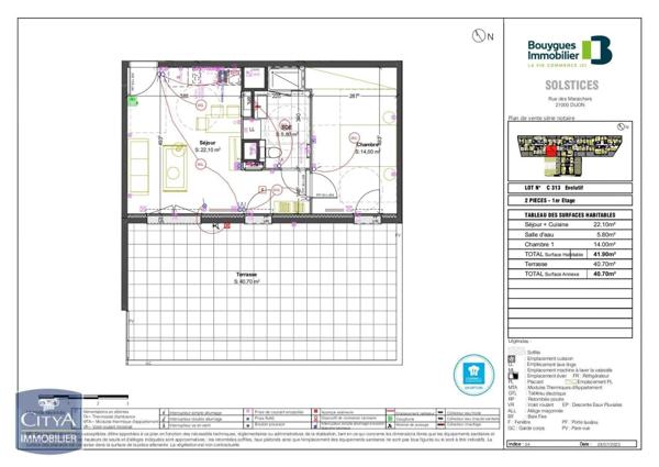 Appartement à louer 2 pièces 41.9m²