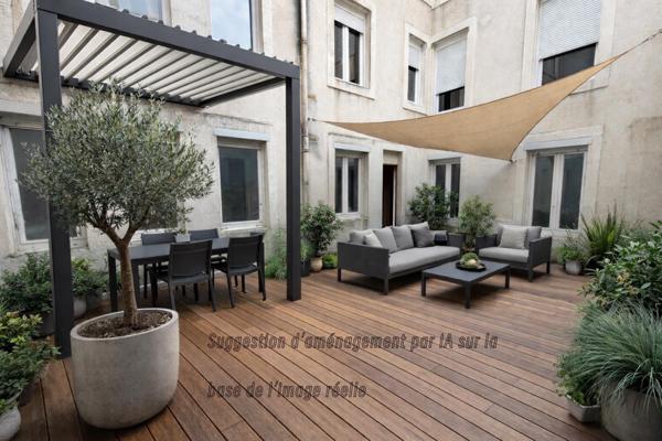 Appartement en Rez de chaussée avec cour privative