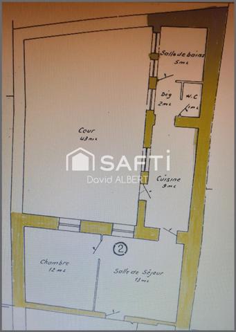 Appartement en Rez de chaussée avec cour privative