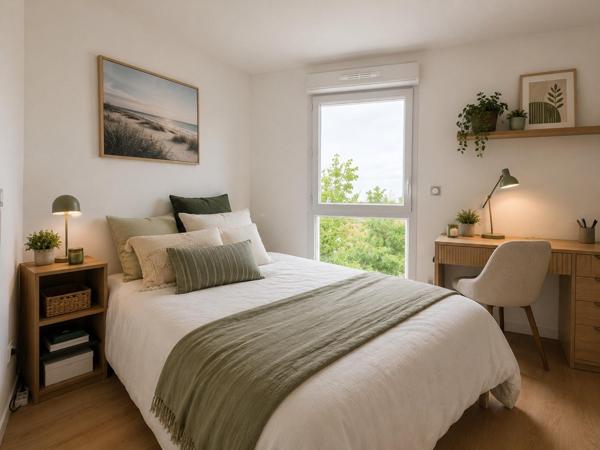 Appartement T3 avec terrasse, en résidence séniors