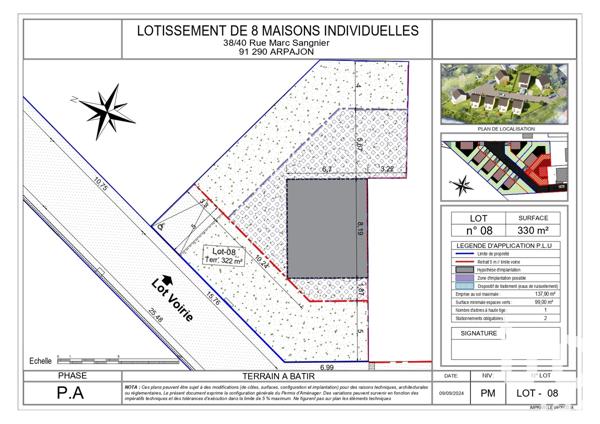 Terrain à vendre 322 m² Arpajon