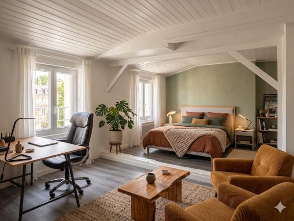 Appartement T2 dernier étage - Coeur de Bordeaux