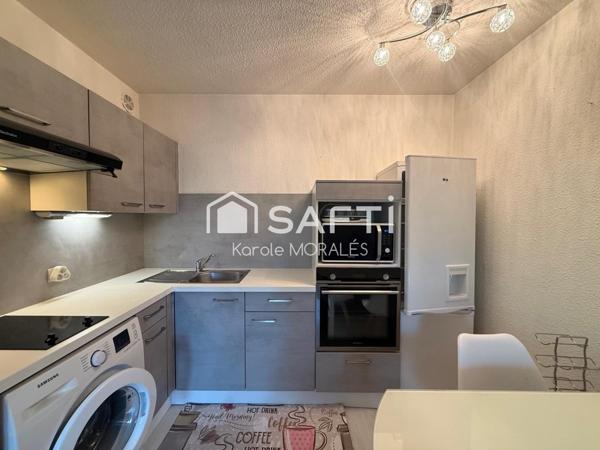SAINT-CYPRIEN PLAGE, T2 RENOVE AVEC JARDIN DANS BELLE RESIDENCE AVEC PISCINE ET STATIONNEMENTS