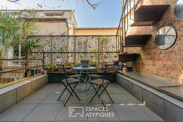 Maison de ville à l’abri des regards