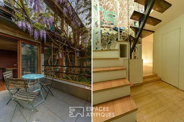 Maison de ville à l’abri des regards