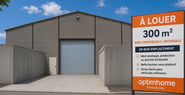 À LOUER – BÂTIMENT D'ACTIVITÉ 300 m² – SECTEUR CAP NORD – REDON