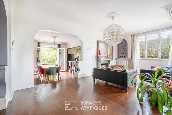 Maison d’architecte à l’esprit loft avec jardin