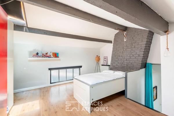 Maison d’architecte à l’esprit loft avec jardin
